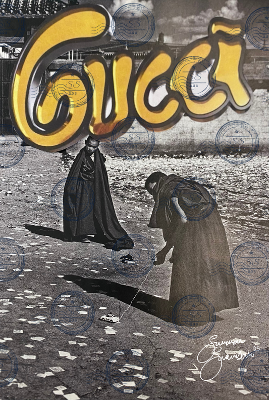 "Monks in designer," 2023 Poster Print